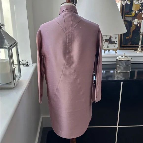 Chado Ralph Rucci Light Purple/Pink Vintage Silk Shantung Tunic M - Picture 3 of 11